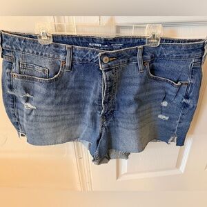 Old Navy Women's Distressed Blue Jean Shorts